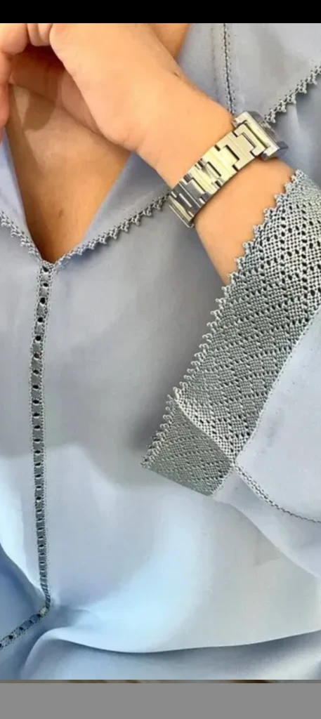 قفطان مغربي بالعقيق طريز رباطي باليد رنداة · 5