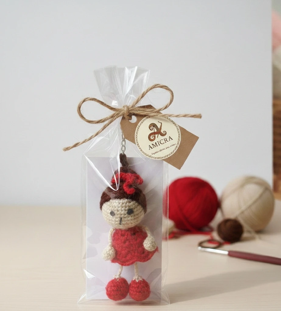 photo of حامل مفتاح Porte clé, دمية AMICRA الأنيقة